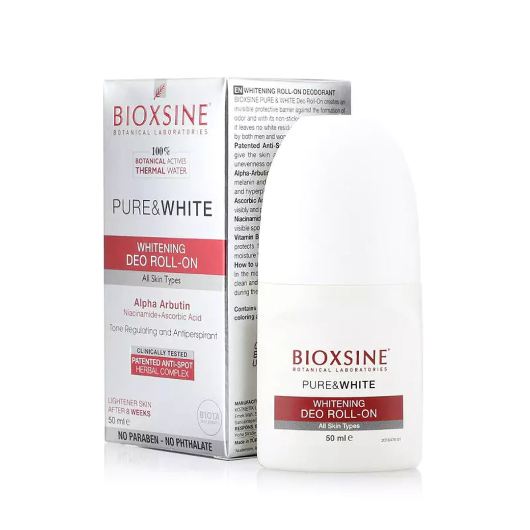 BIOXSINE PURE & WHITE DEO ROLL ON 50ML
