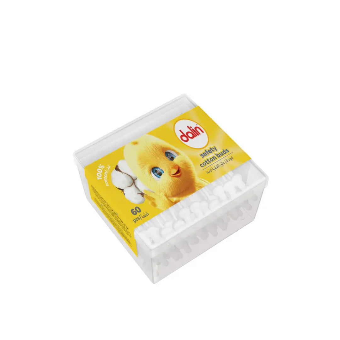 Dalin 100% Natural Cotton Ear Buds – 60 Pcs
