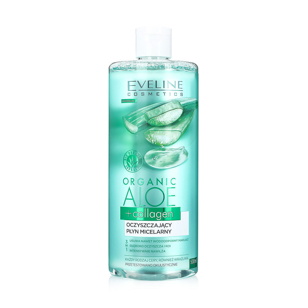 EVELINE Organic Aloe+Collagen Cleansing Micellar Water 500ml