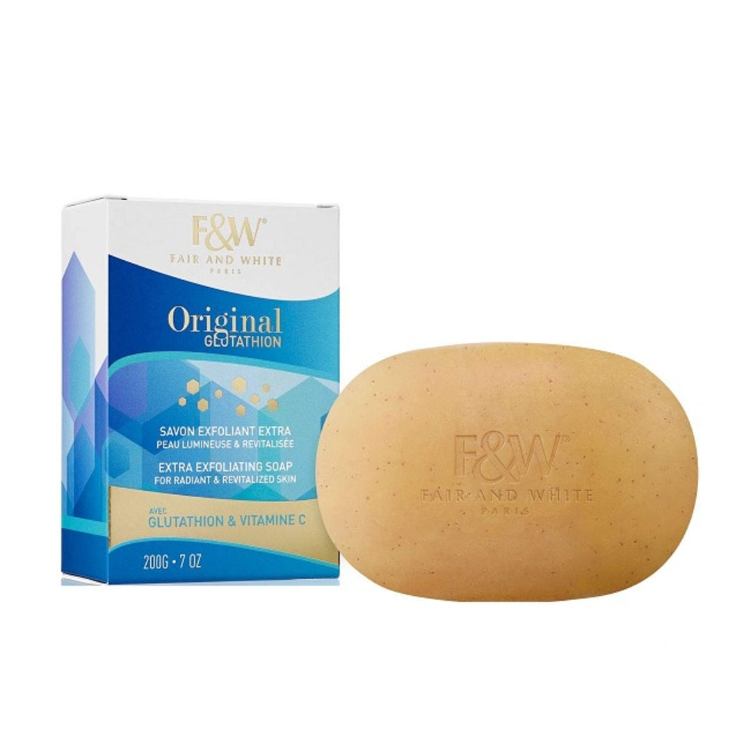 FAIR & WHITE Glutathione & Vitamin C Exfoliating Soap 200g