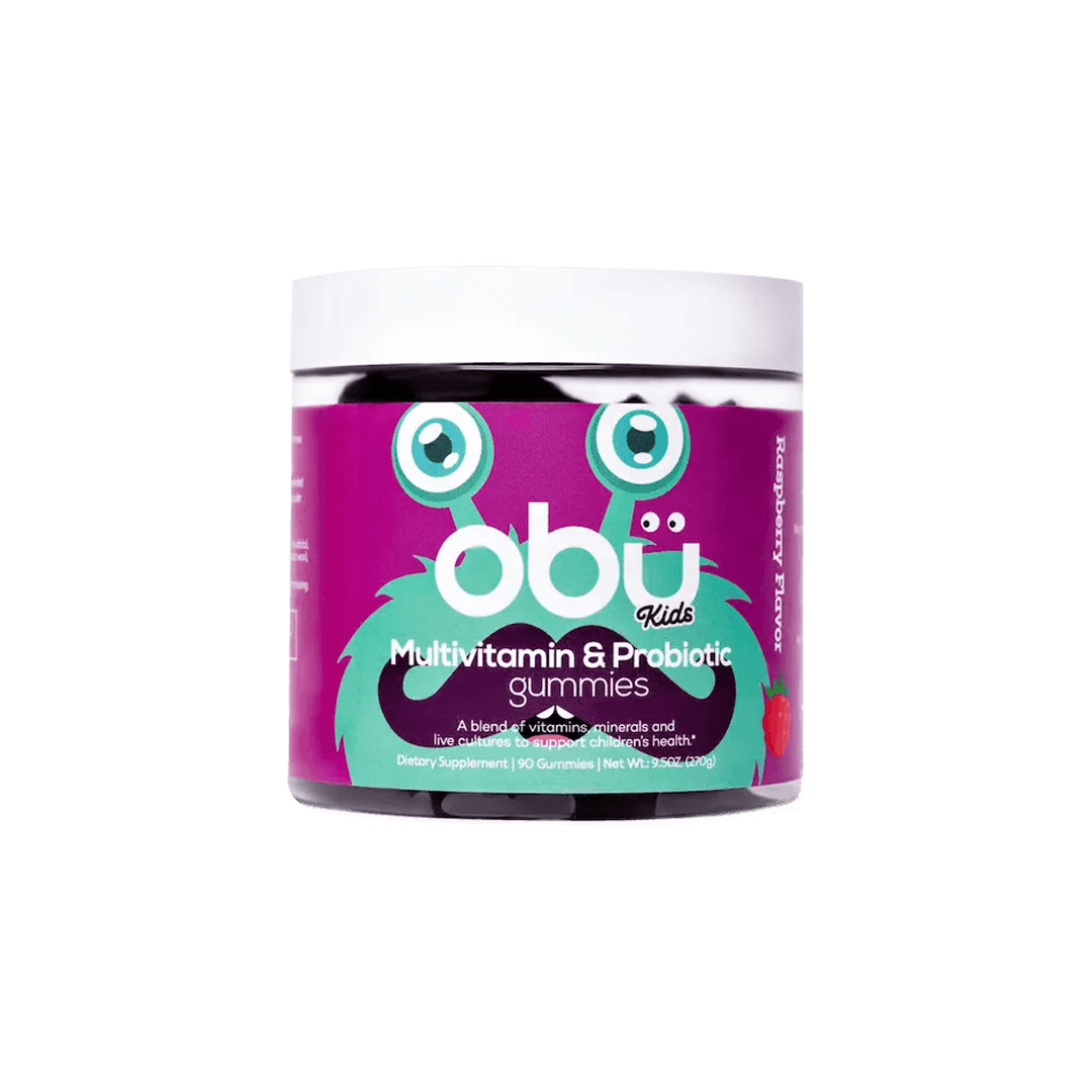 Obu Kids Multivitamin & Probiotic Gummies Raspberry Flavor 90&