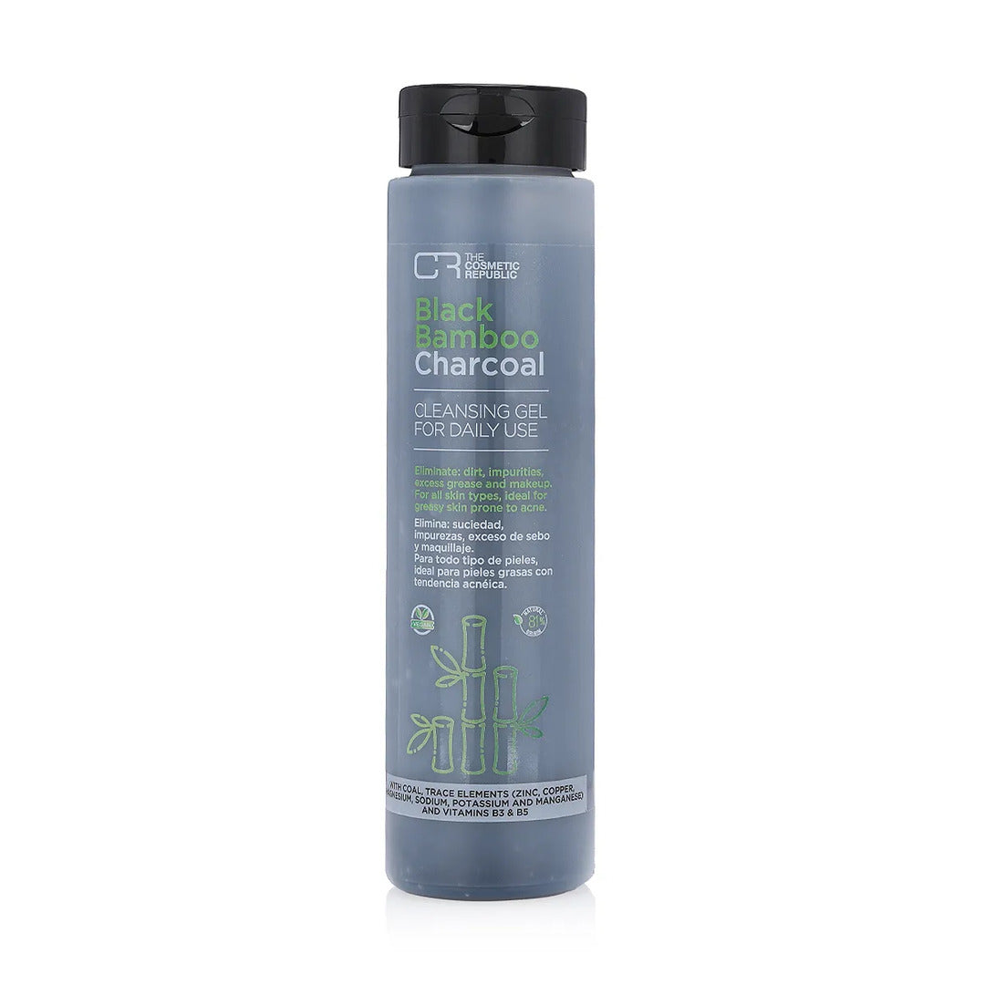THE COSMETIC REPUBLIC Black Bamboo Charcoal Cleansing Gel 200ml