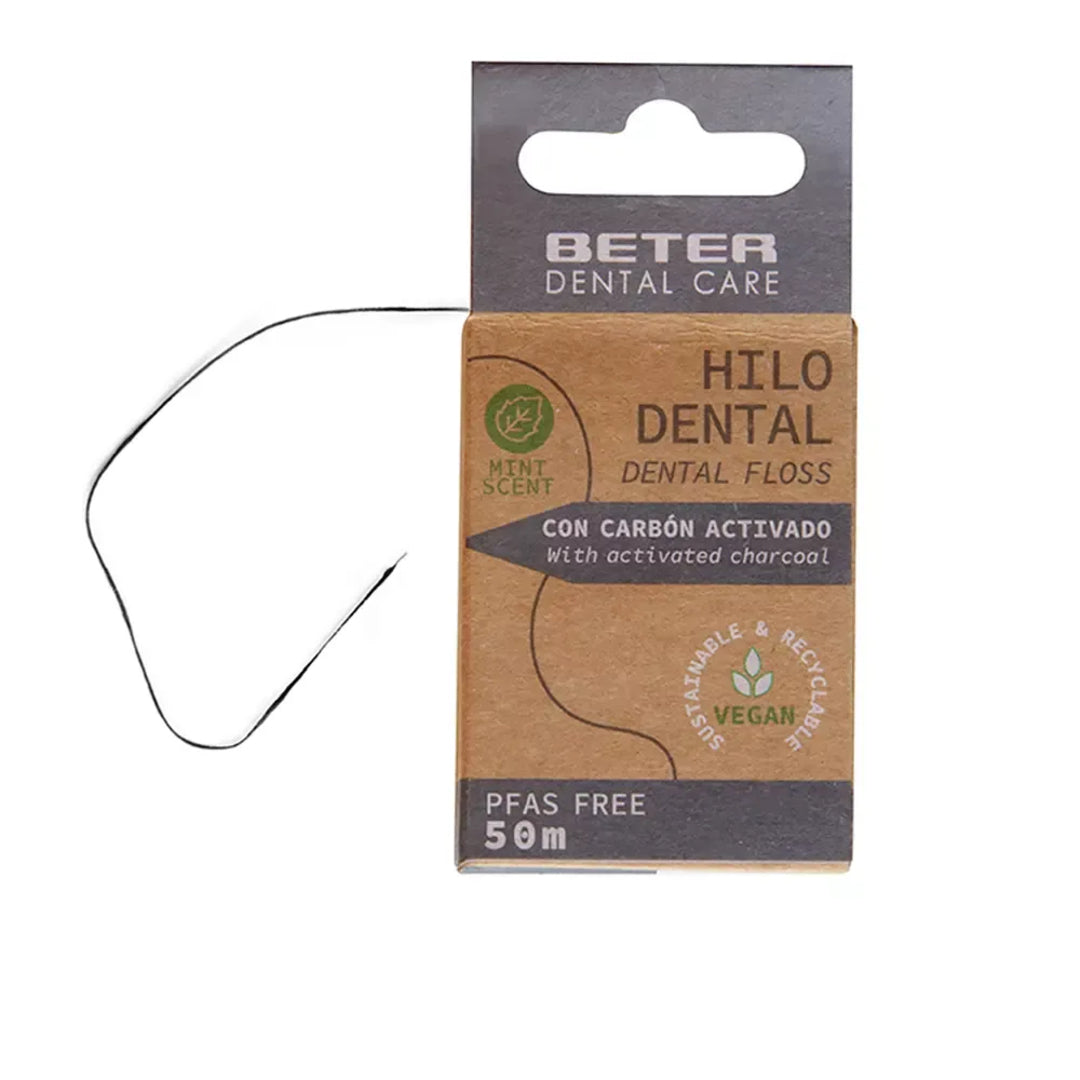 BETER DENTAL FLOSS - ACTIVATED CHARCOAL 50M 