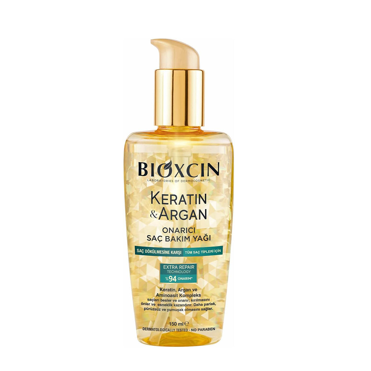BIOXCIN Keratin &amp; Argan Repairing Hair Care Oil 150ML