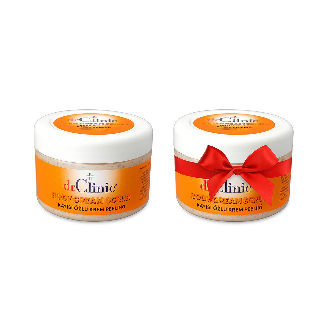 Dr. Clinic Body Cream Scrub with Apricot Extract (1 + 1)