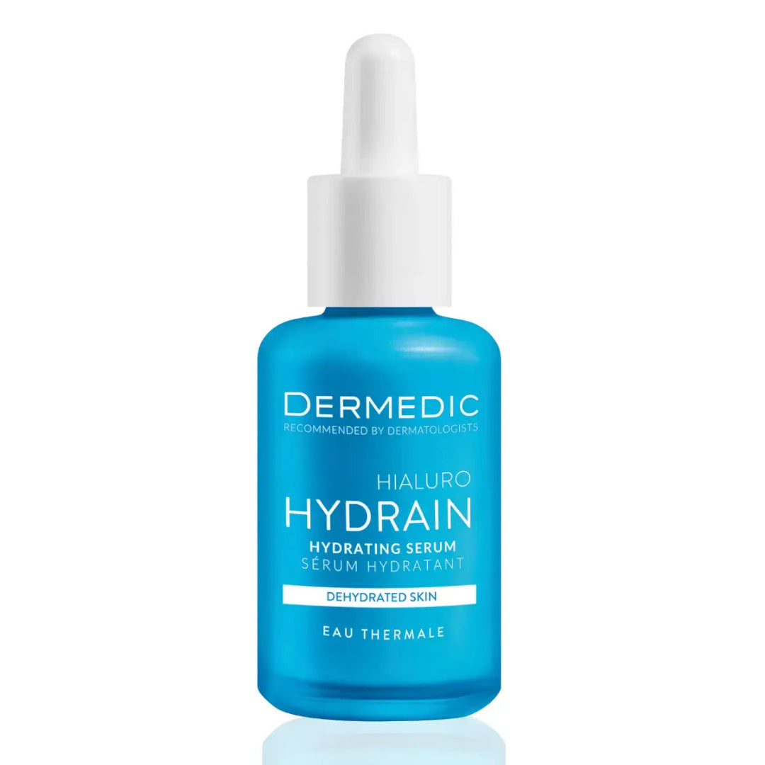 DERMEDIC Hydrain Hydrating Serum for Face, Neck &amp; Décolletage – 30 ml