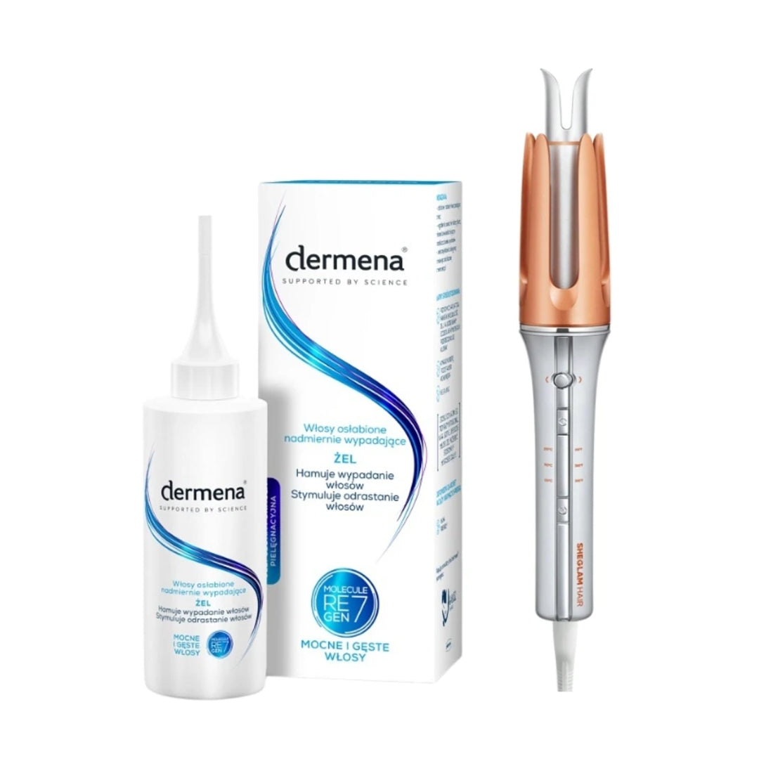 DERMENA Hair Growth Gel 150ml + Sheglam Hair It curl One Touch Instant Curler -32mm
