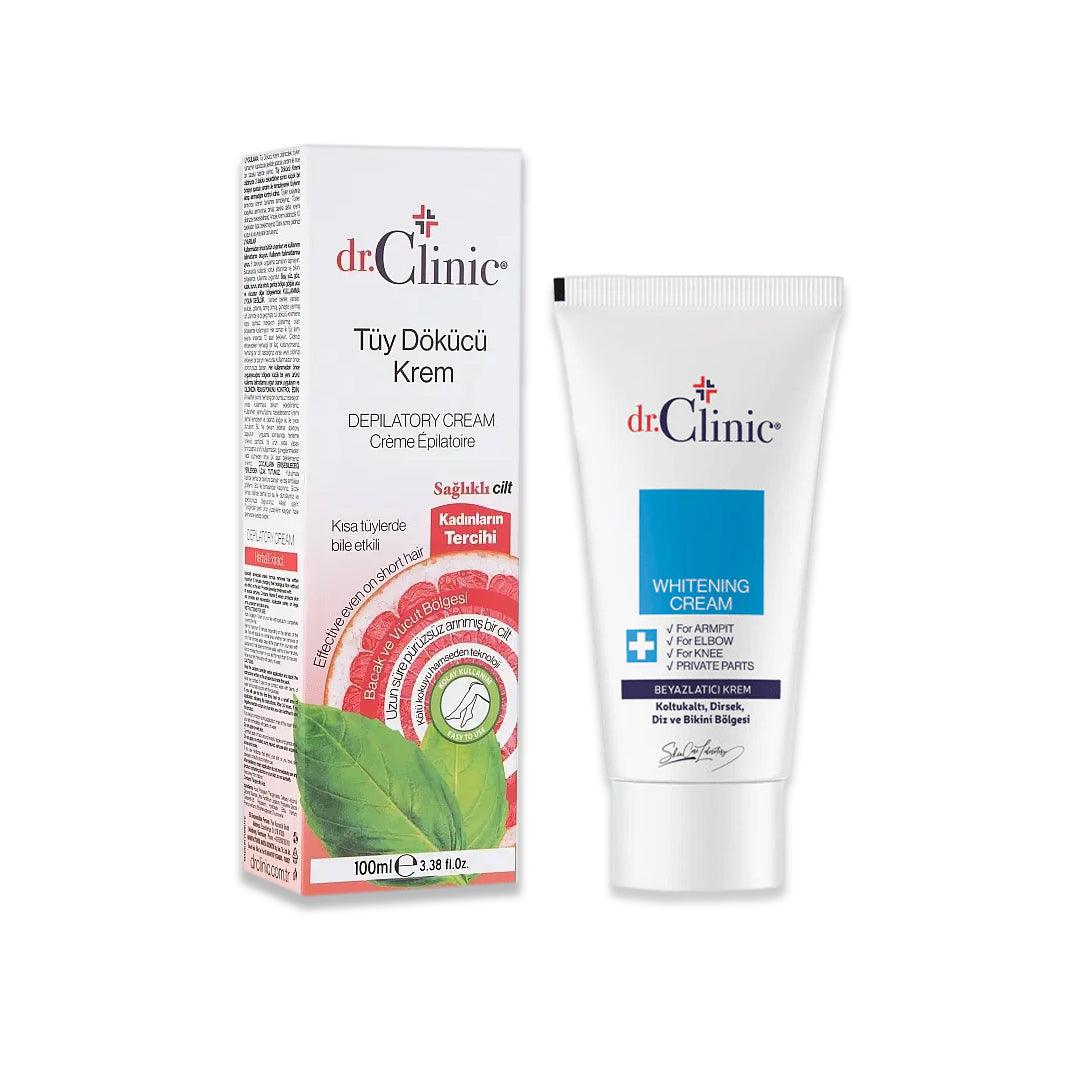 Dr. Clinic Whitening Cream + Dr. Clinic Hair Removal Cream