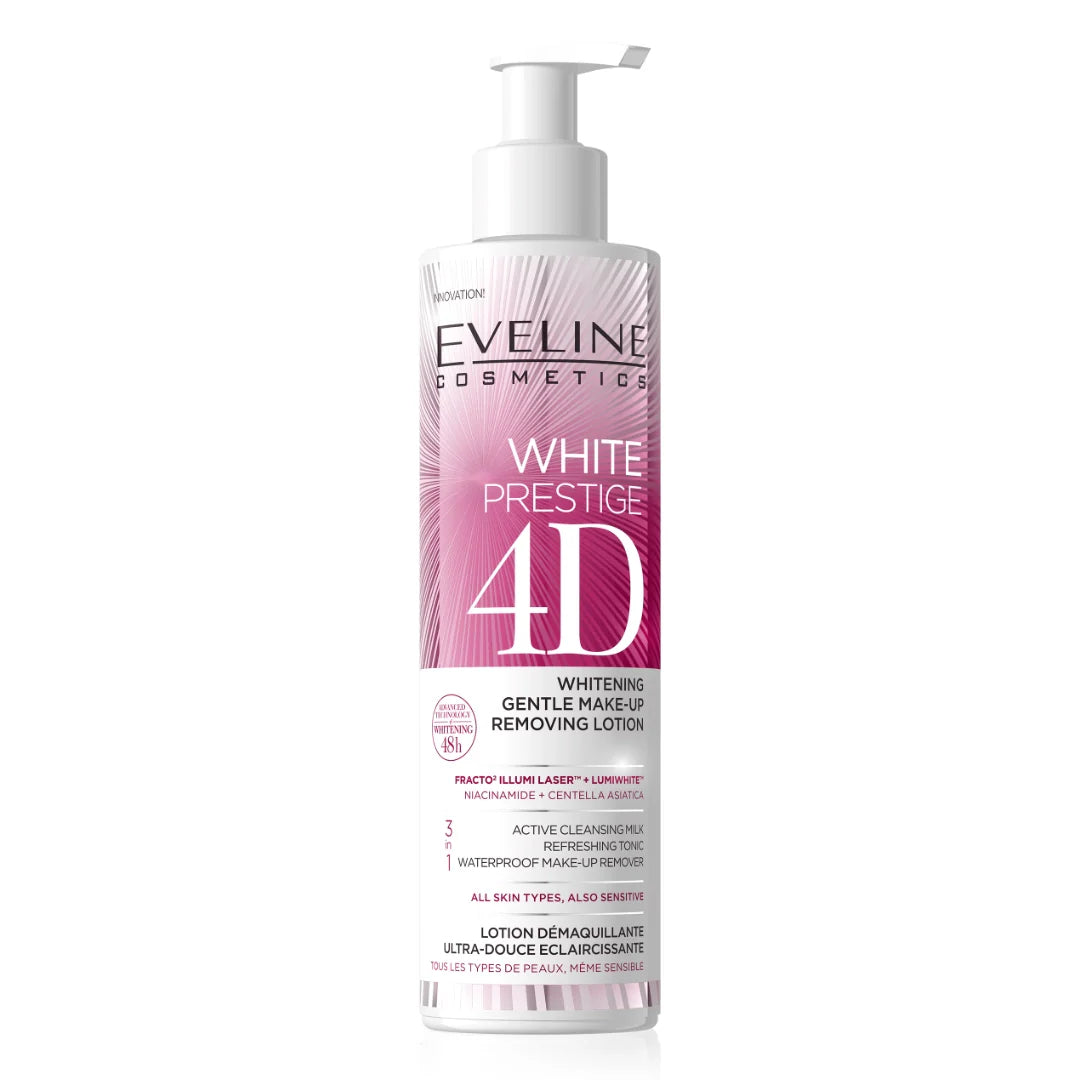 EVELINE Cosmetics 4D Whitening Make Up Removing Lotion 245ml