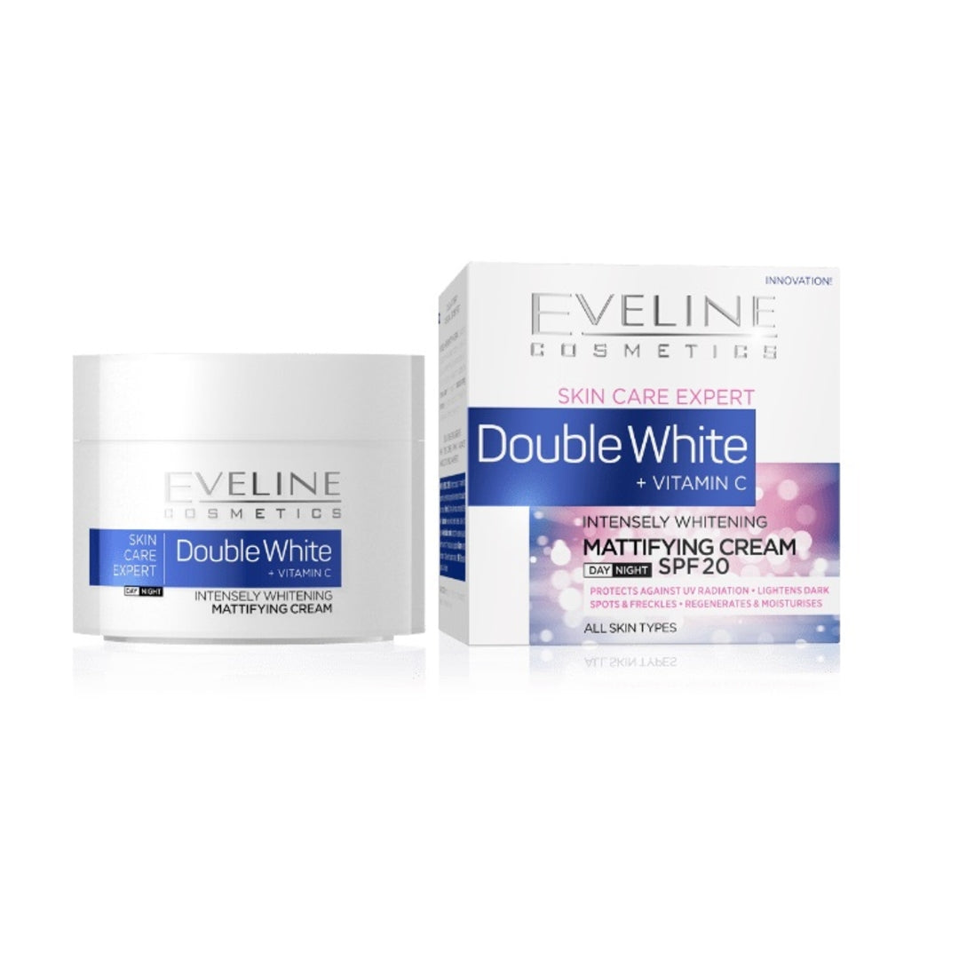 EVELINE Double White + Vit C Mattifying Cream spf20 50ml