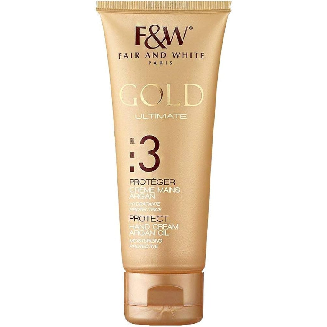 FAIR &amp; WHITE Gold 3 Hand Cream With Argan Oil 75ml