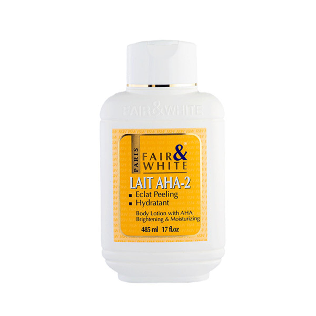 FAIR &amp; WHITE Body Lotion With AHA Brightening and Moisturizing 485ml