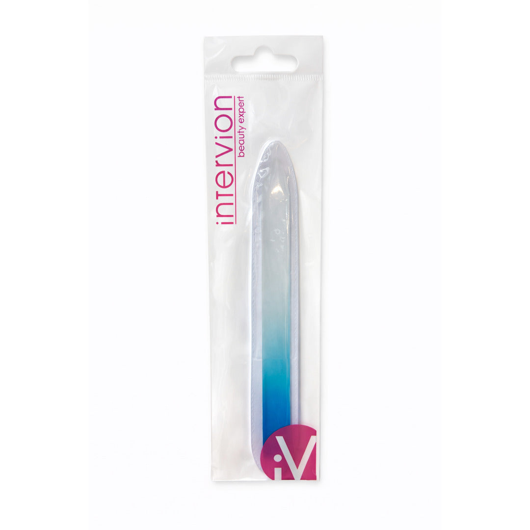 Intervion Beauty Expert Glass Nail File blue