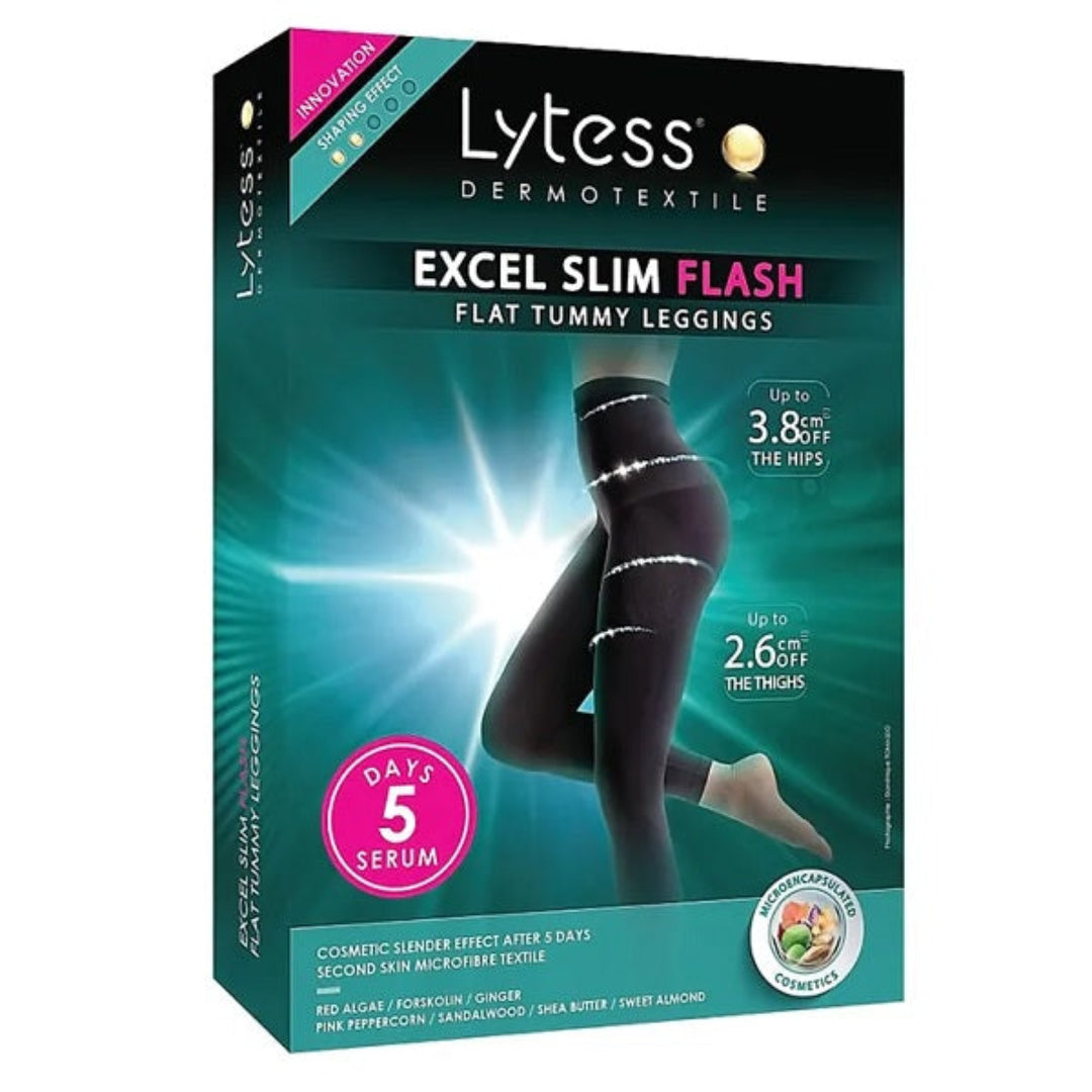 LYTESSExcelSlimFlashFlatTummyLegginsBlackColorS-M