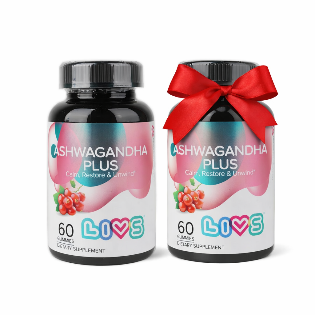 Livs Ashwagandha Plus 60 Gummies ( 1 + 1 )
