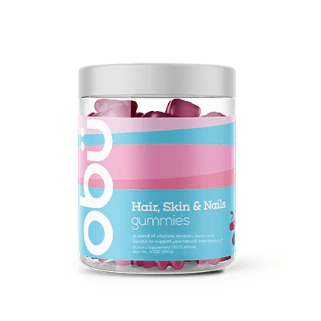 Obu Hair, Skin &amp; Nails Strength Gummies, 60 Gummy