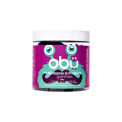 Obu Kids Multivitamin &amp; Probiotic Gummies Raspberry Flavor 90&