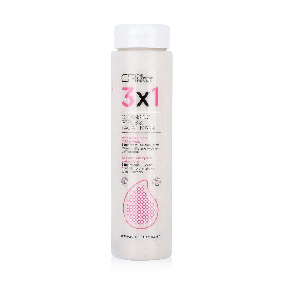THE COSMETIC REPUBLIC 3x1 Cleansing Scrub And Facial Mask 200ml