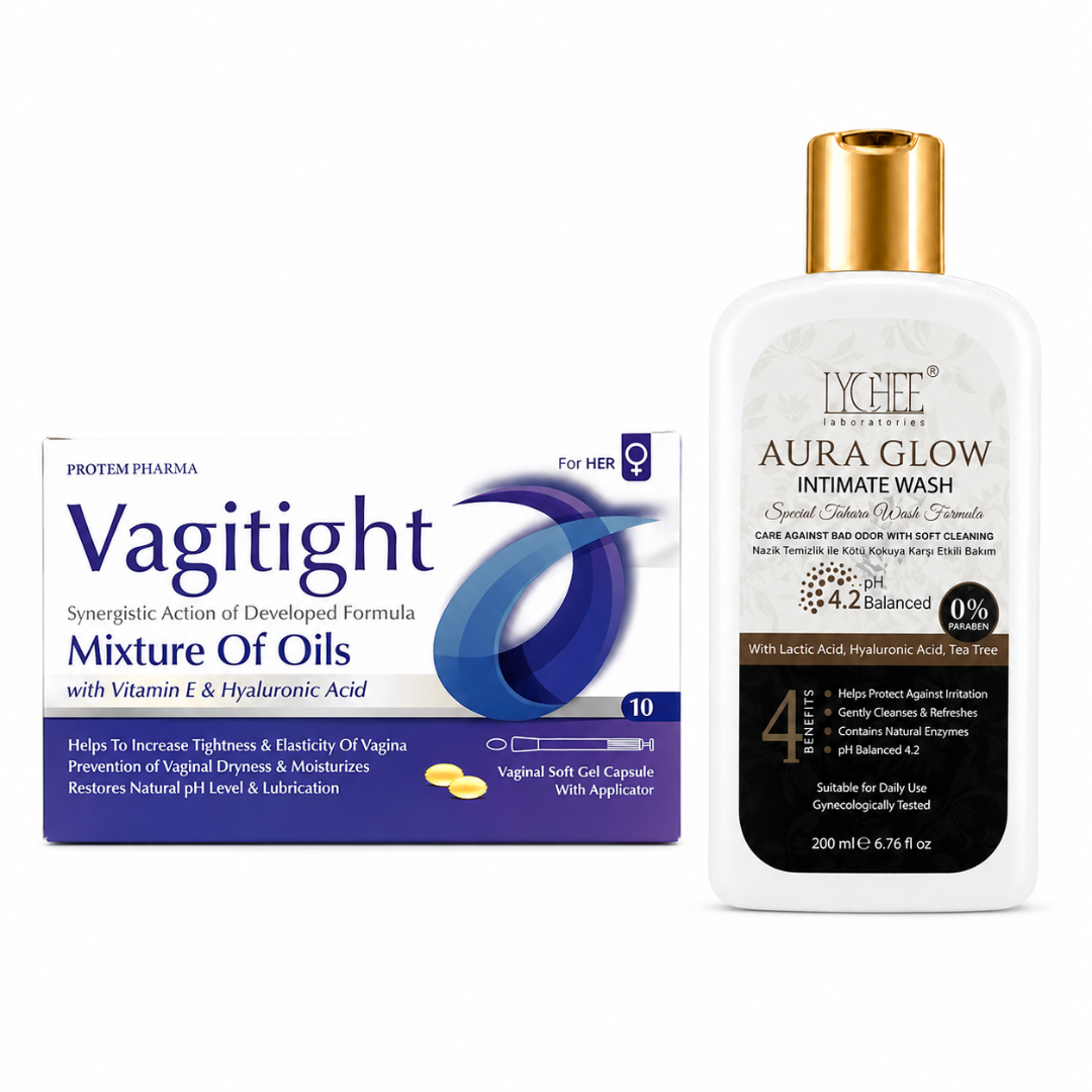Vagitight + Lychee Aura Glow Intimate Wash Bundle